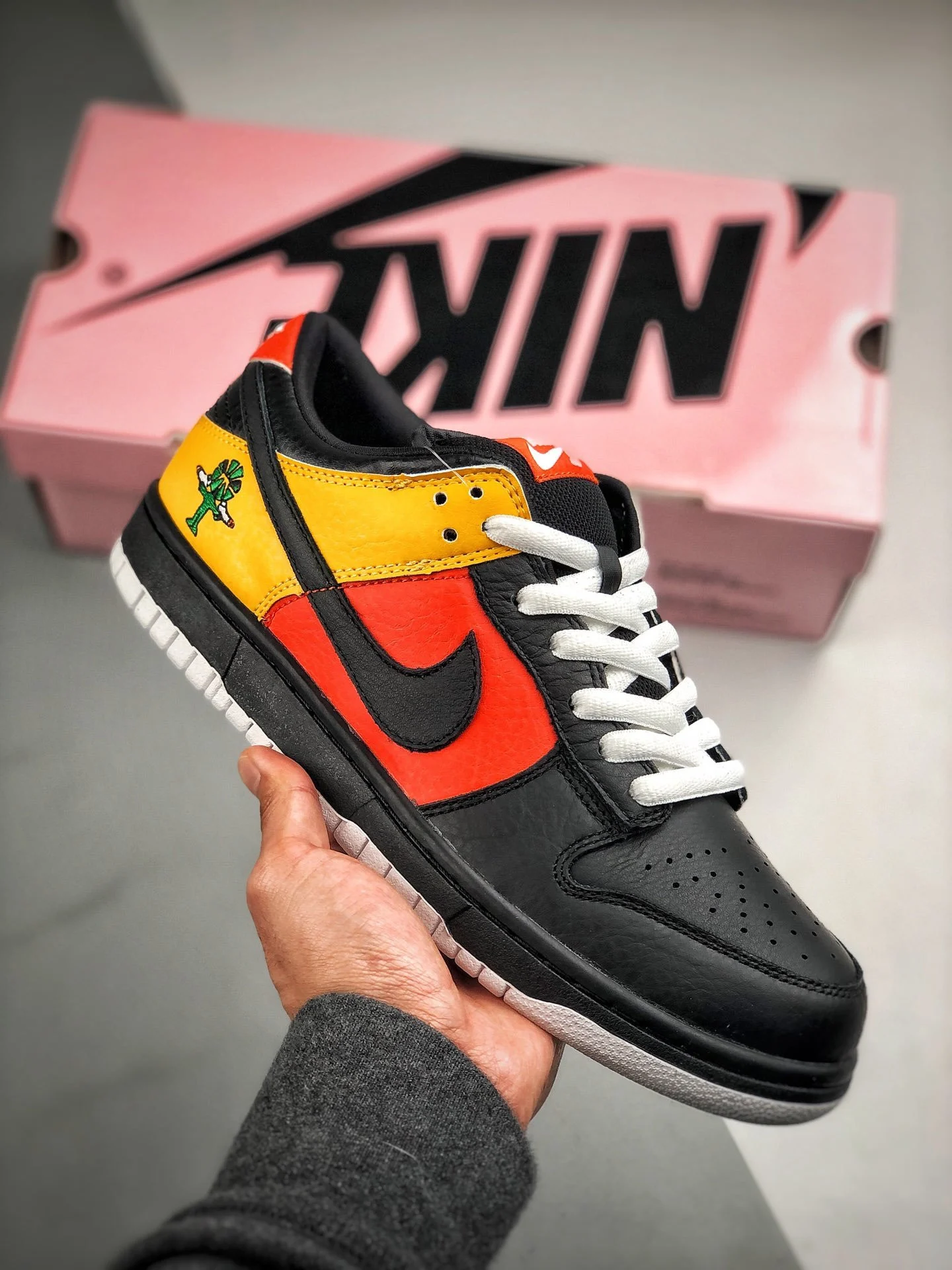 Nike SB Dunk Low Pro Raygun Orange Flash Black For Sale