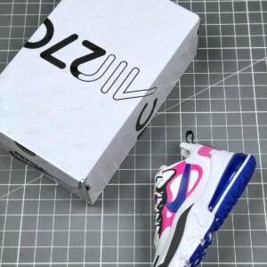 Nike WMNS Air Max 270 React White Cosmic Fuchsia Black Hyper Blue For Sale