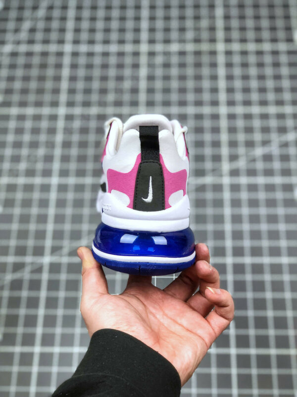 Nike WMNS Air Max 270 React White Cosmic Fuchsia Black Hyper Blue For Sale