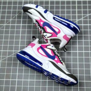 Nike WMNS Air Max 270 React White Cosmic Fuchsia Black Hyper Blue For Sale