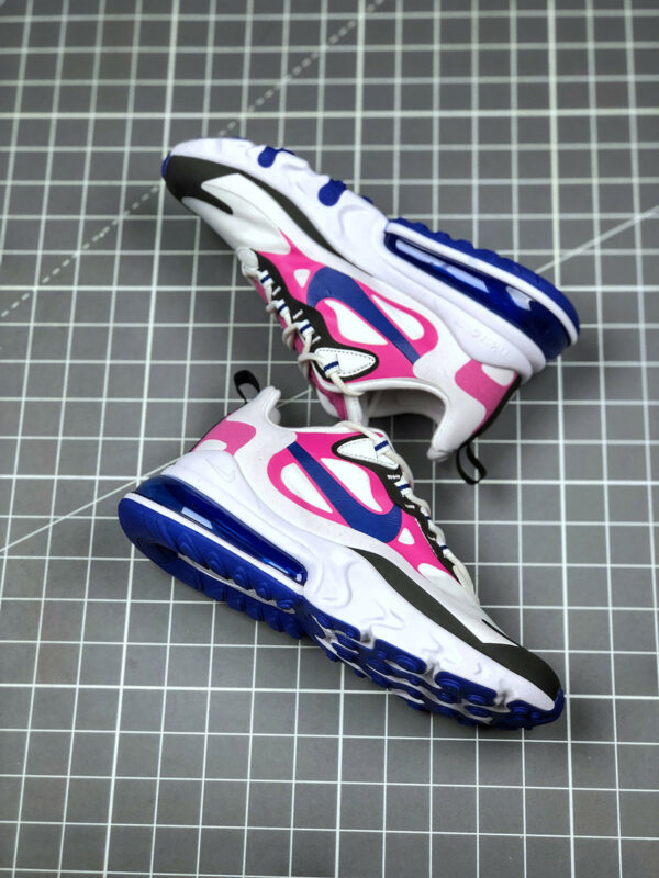 Nike WMNS Air Max 270 React White Cosmic Fuchsia Black Hyper Blue For Sale