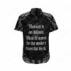 Normal Is An Illusion Spiderweb Black Hawaiian Shirt