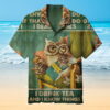 Owl Who Likes To Read Hawaiian Shirt