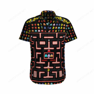 Pacman Game Over Hawaiian Shirt Beach Summer Outfit