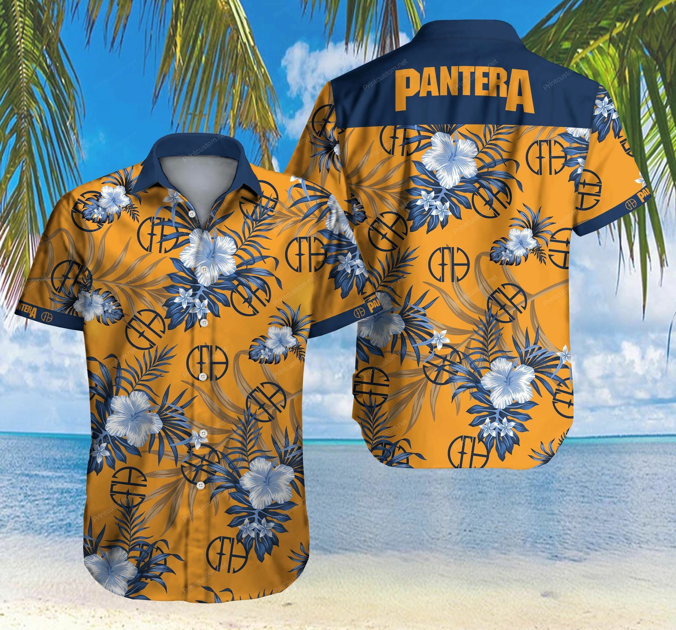 Pantera Hawaiian Shirt Summer Beach Outfit