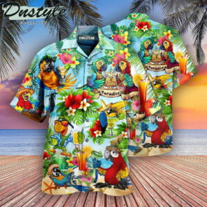 Parrots It'S Five Oclock Somewhere Cocktails Edition Hawaiian Shirt