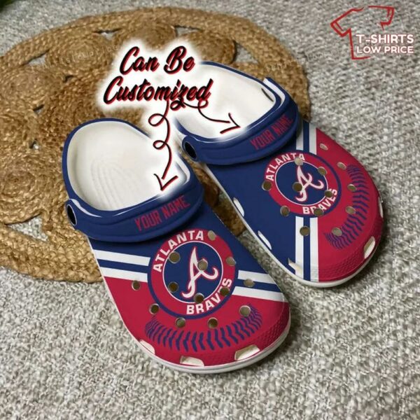 Atlanta Braves Logo Team Crocs Shoes PC