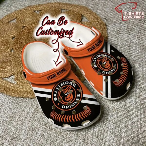 Baltimore Orioles Baseball Logo Team Crocs Shoes YW