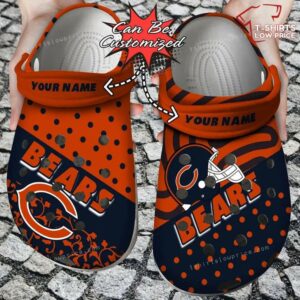 Chicago Bears Polka Dots Colors Crocs Shoes UD