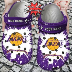 Los Angeles Lakers Team Crocs Shoes TU