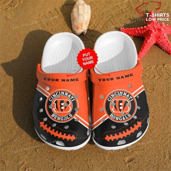 Nfl Football Cincinnati Bengals Crocs Shoes FK