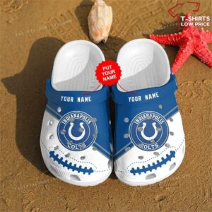 Nfl Football Indianapolis Colts Crocs Shoes TJ