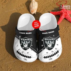 Nfl Football Las Vegas Raiders Crocs Shoes CY