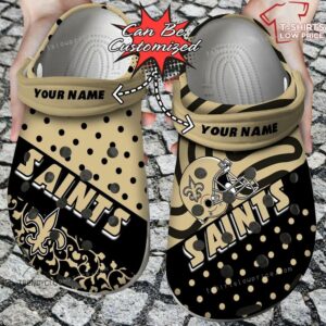 New Orleans Saints Polka Dots Colors Crocs Shoes YD