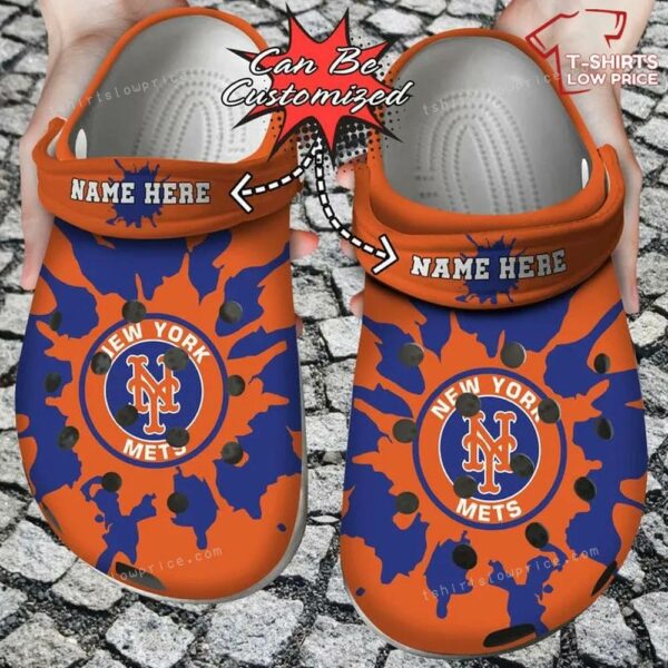 New York Mets Color Splash Crocs Shoes HA