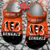 Us Flag Cincinnati Bengals Cross Stitch Camo Pattern Crocs Shoes KY