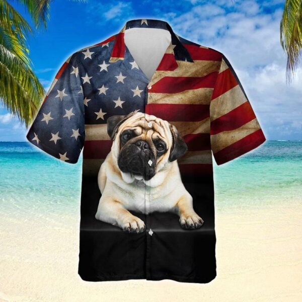 Pug Dog Hawaiian Shirt Outfit Summer Beach