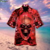 Red Skull Hawaiian Shirt Beach Outfit Summer