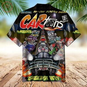 Retro Car Toons Comic Hawaiian Shirt