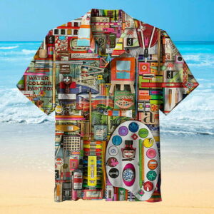 Retro Pigment Art Hawaiian Shirt