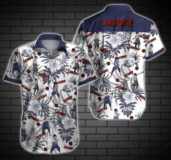 Sasuke Hawaiian Shirt Summer Beach Outfit