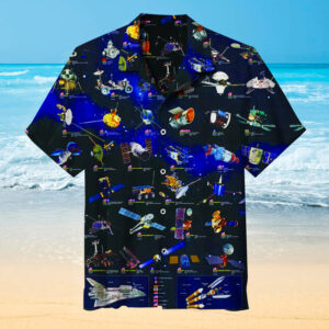 Satellite Discovery Universe Hawaiian Shirt