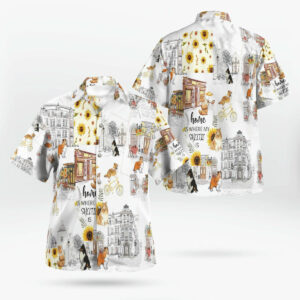 Sheltie Urban Suower Art Hawaiian Shirt