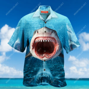 Show Your Teeth Shark Hawaiian Shirt