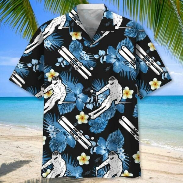 Skiing Lover Tropical Hawaiian Shirt