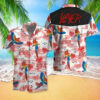 Slayer Tropical Flower And Parrot Pattern Hawaiian Shirt