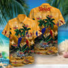 Slipknot Tropical Flower And Parrot Hawaiian Shirt