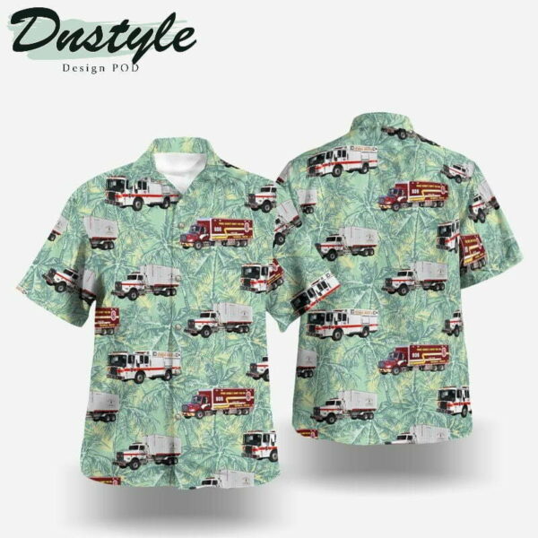 Springdale Prince George County Maryland St Joseph Fire Department Hawaiian Shirt