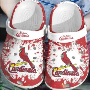 St. Louis Cardinals Red White Mlb Crocs Shoes XN