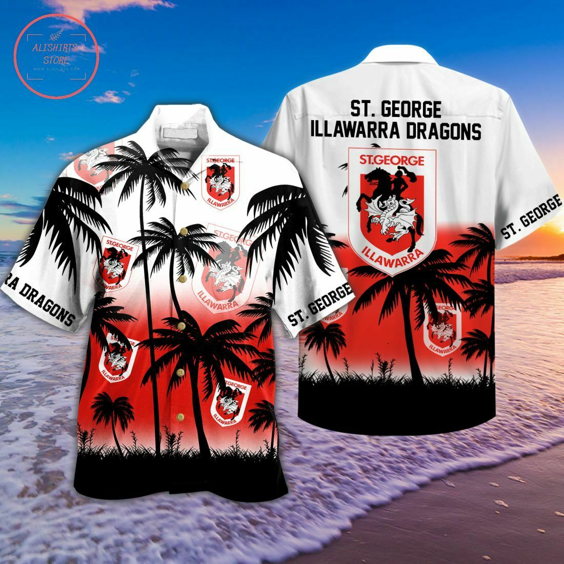 St. George Illawarra Dragons Hawaiian Shirt