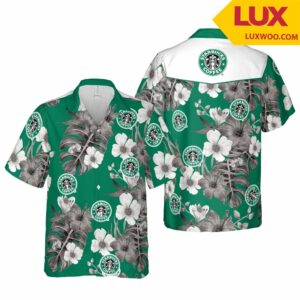 Starbucks Coffee Hawaiian Shirt Beach Outfit Summer