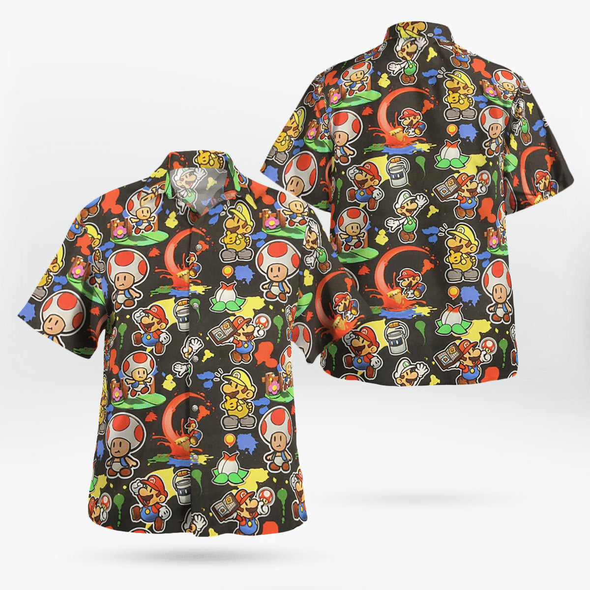 Super Mario Hawaiian Shirt Outfit Beach Summer