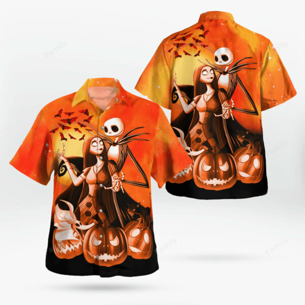 The Nightmare Skellington Couple Hawaiian Shirt