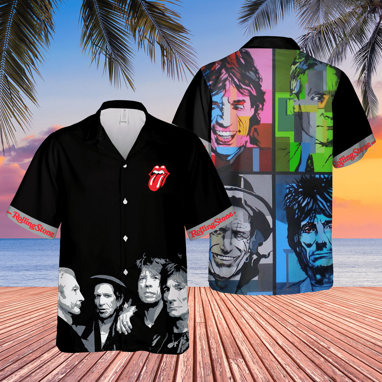 The Rolling Stones The Rock 'N Roll Legend Hawaiian Shirt