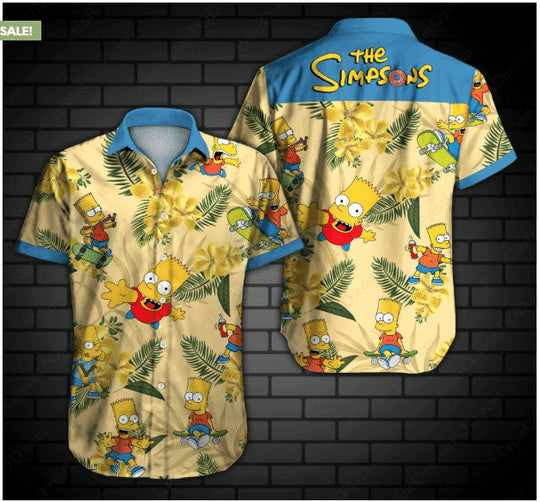 The Simpsons Hawaiian Shirt Beach Summer Outfit