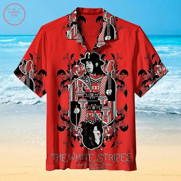 The White Stripes Hawaiian Shirt Summer Outfit Beach