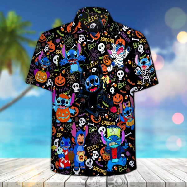 Trick Or Treat Stitch Hawaiian Shirt