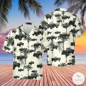 Us Army Wwii Truck Hawaiian Shirt