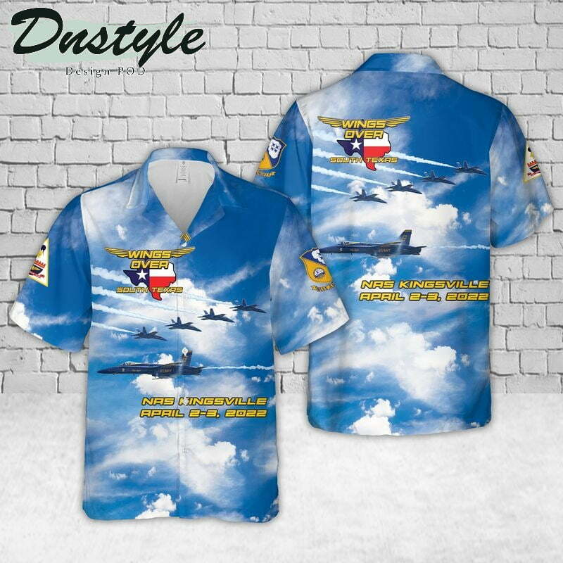 Us Navy Blue Angels Wings Over South Texas Air Show Hawaiian Shirt