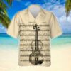 Vintage Violin Hawaiian Shirt Summer Outfit Beach