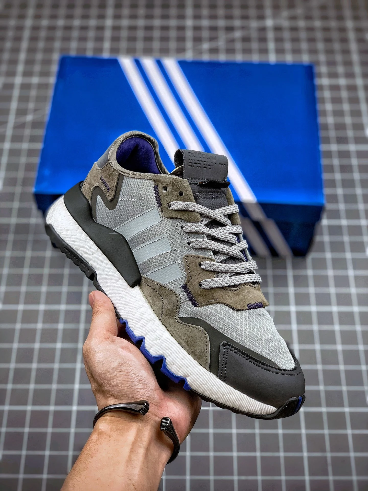 Adidas Nite Jogger Ash Silver EE5867 For Sale