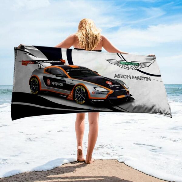 Aston Martin Beach Towel Summer Item Fashion Luxury Accessories Soft Cotton