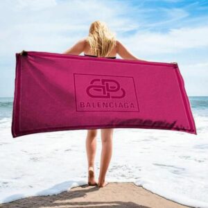 Balenciaga Beach Towel Accessories Soft Cotton Fashion Summer Item Luxury