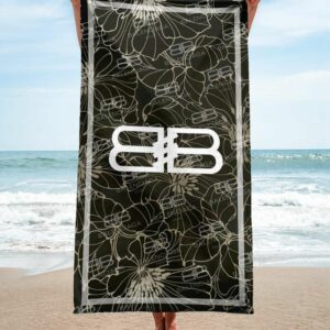 Balenciaga Beach Towel Accessories Summer Item Luxury Fashion Soft Cotton