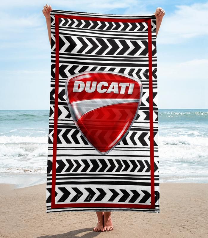 Ducati Beach Towel Luxury Accessories Soft Cotton Fashion Summer Item