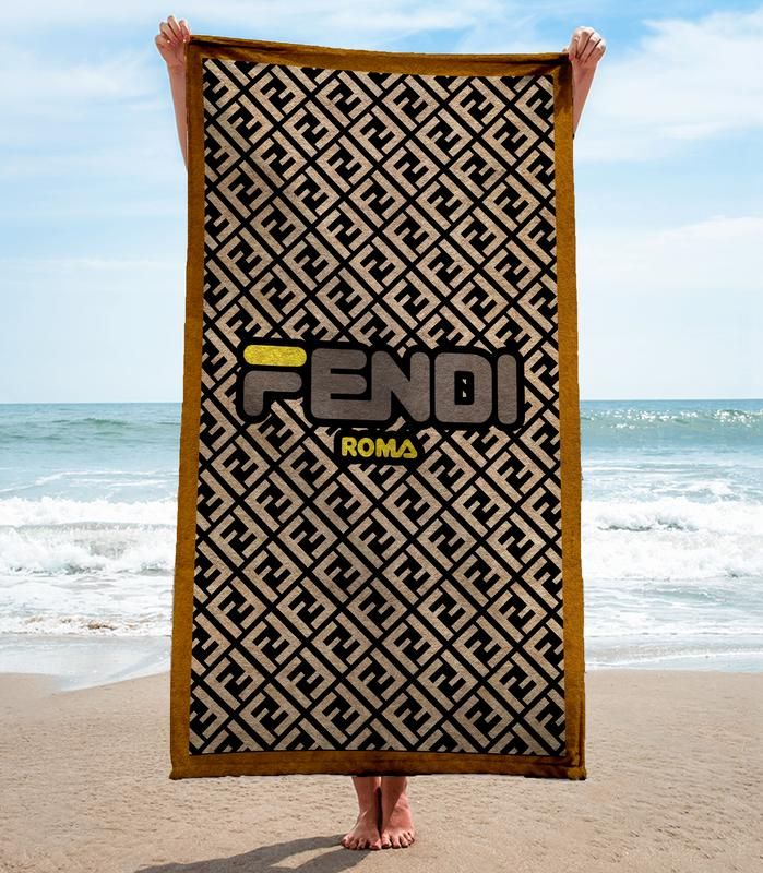 Fendi Beach Towel Luxury Fashion Soft Cotton Accessories Summer Item